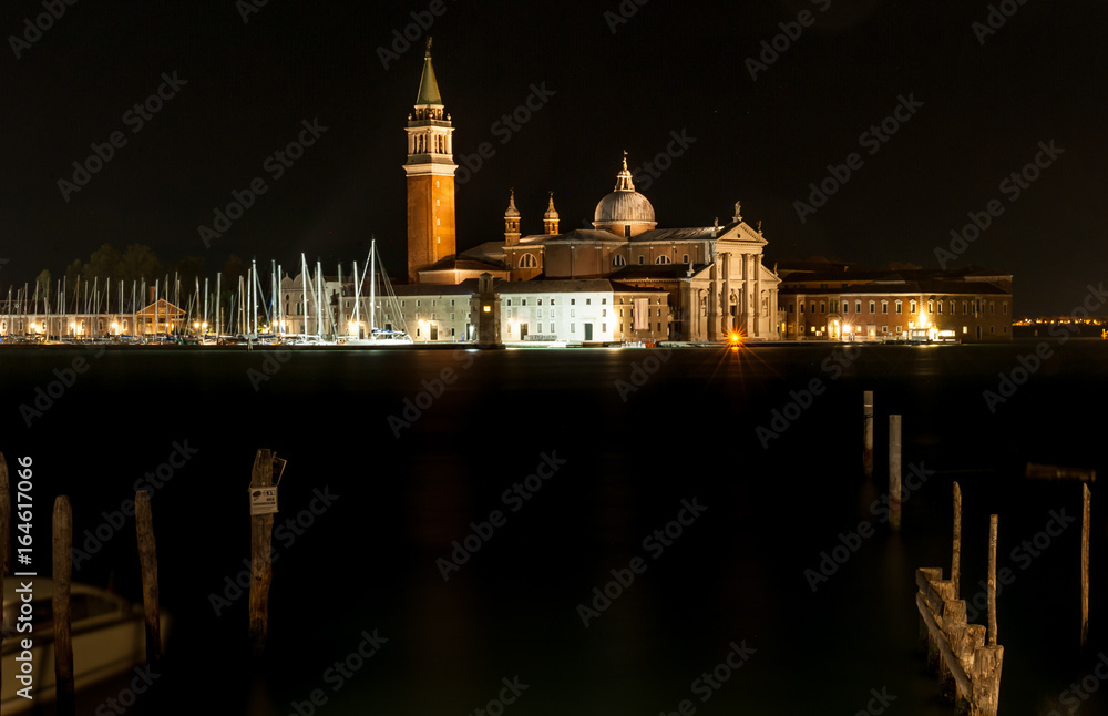 San Giorgio Maggiore in Venice by night