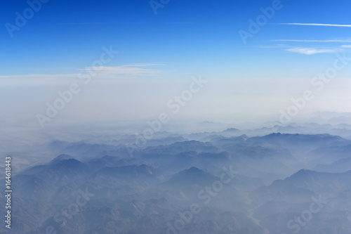 Beautiful mountains from airplane flight © Volodymyr