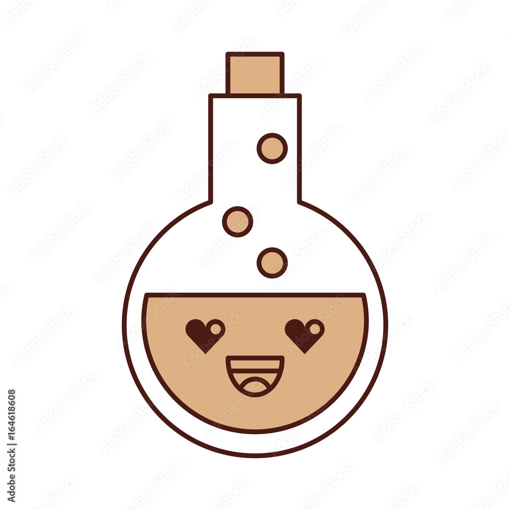 tube test with potion kawaii character vector illustration design tube test with potion kawaii character vector illustration design
