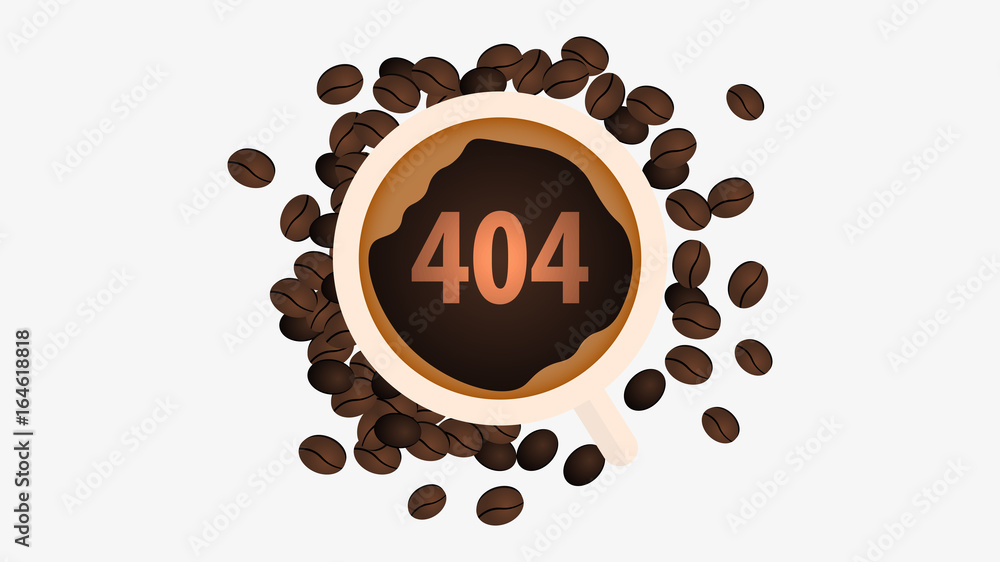 Obraz premium 404 Error. Page not found. UI UX template for website. Vector illustration.