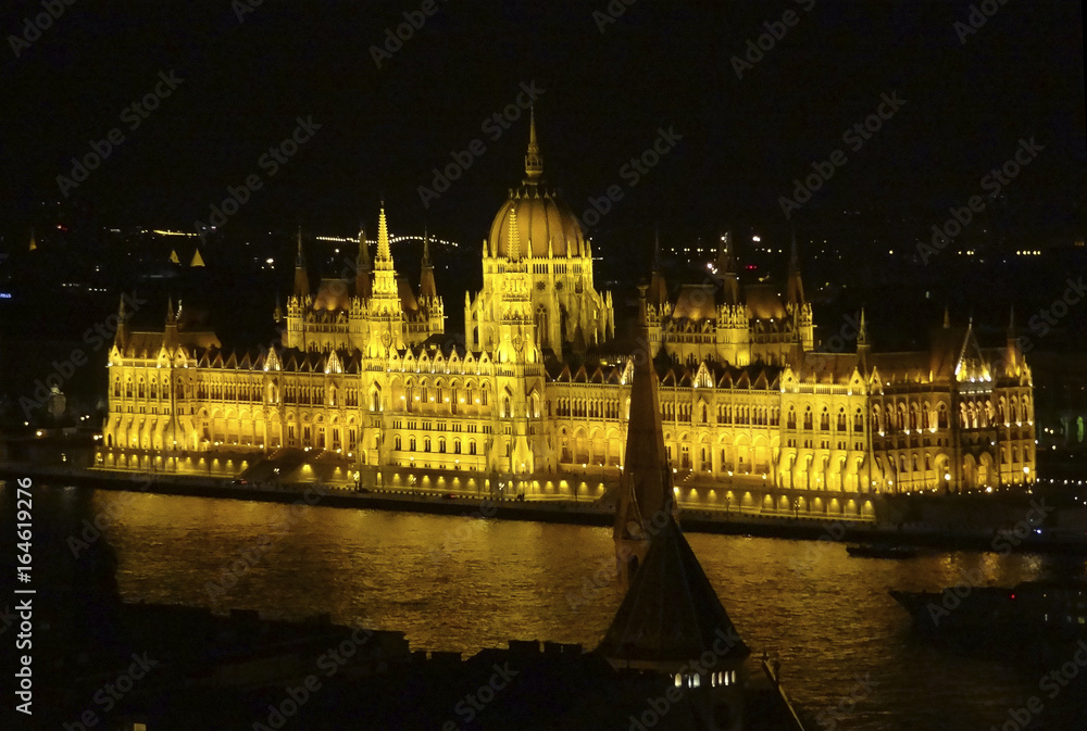 night scenery in Budapest