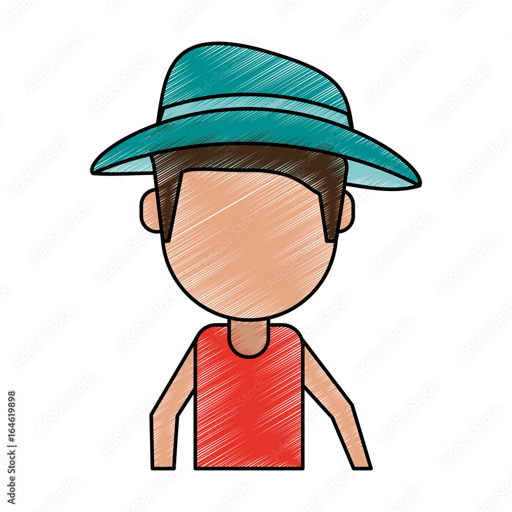 man tourist vector illustration man tourist vector illustration