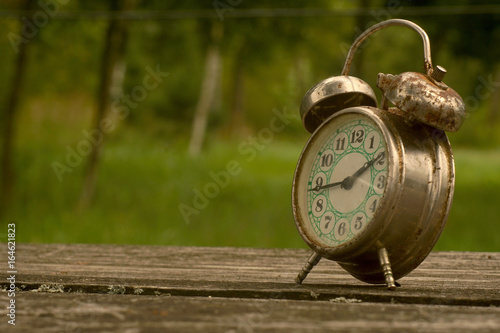 old alarm clock closeup