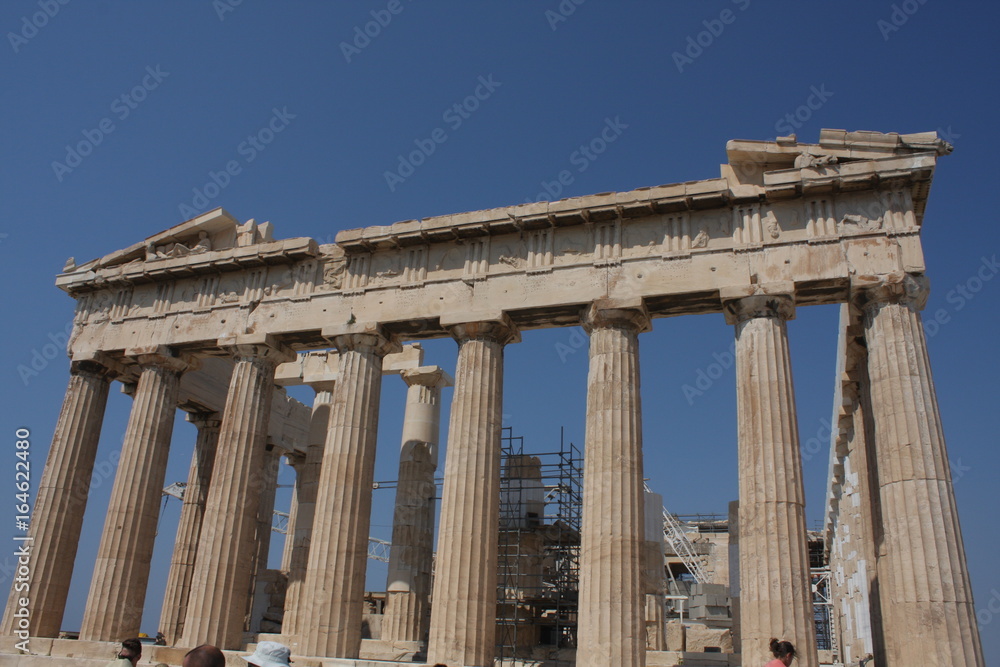 Parthenon temple in Acropolis Hill in Athens, Greece.