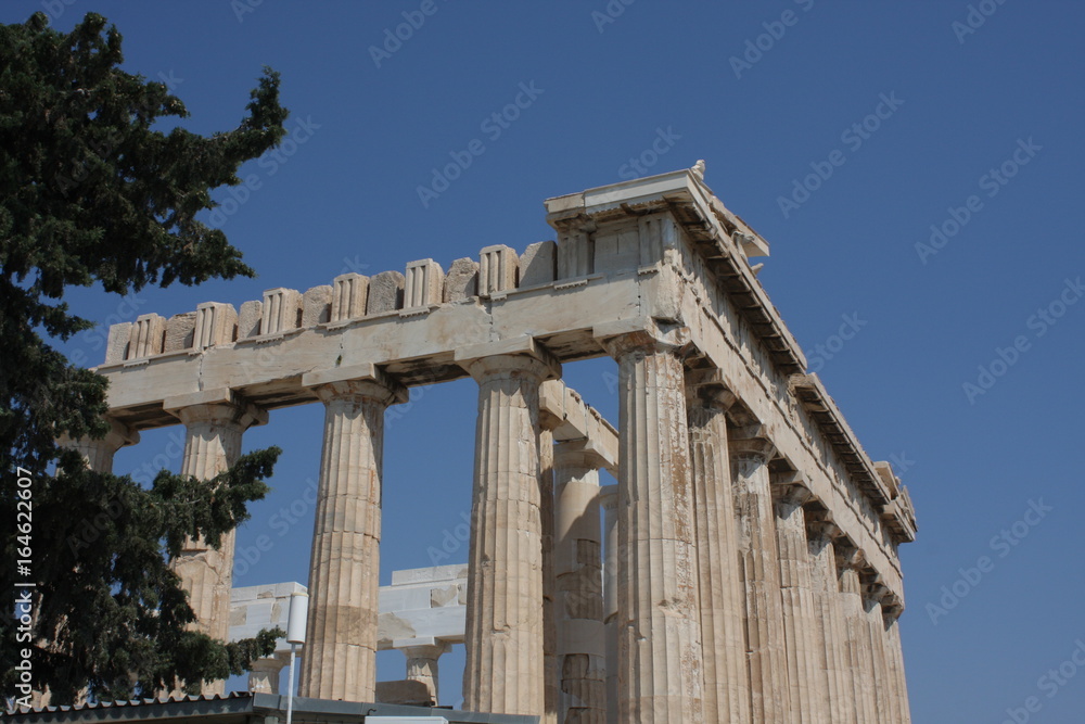 Parthenon temple in Acropolis Hill in Athens, Greece.