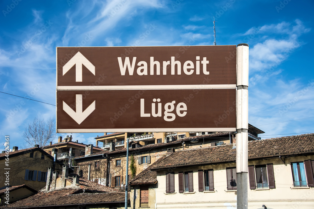 Fototapeta premium Schild 230 - Wahrheit