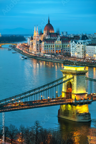 Overview of Budapest at sunset © andreykr