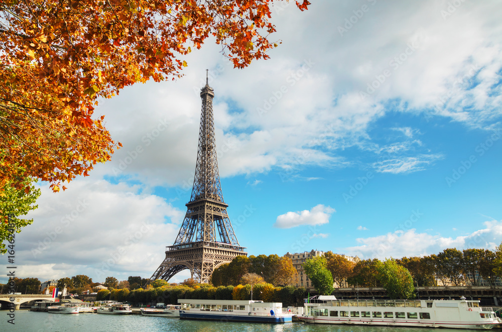 Cityscape of Paris with the Eiffel tower