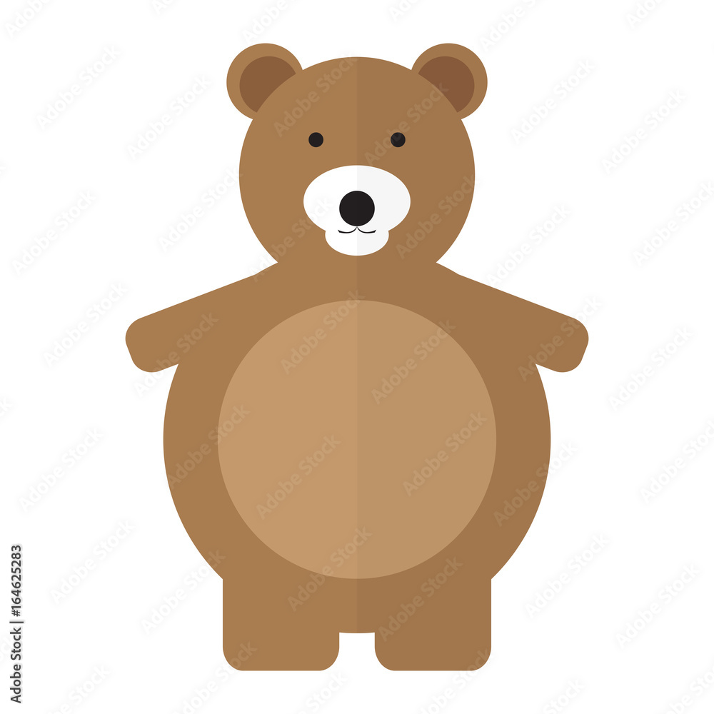 Isolated teddy bear on a white background, Vector illustration Isolated teddy bear on a white background, Vector illustration