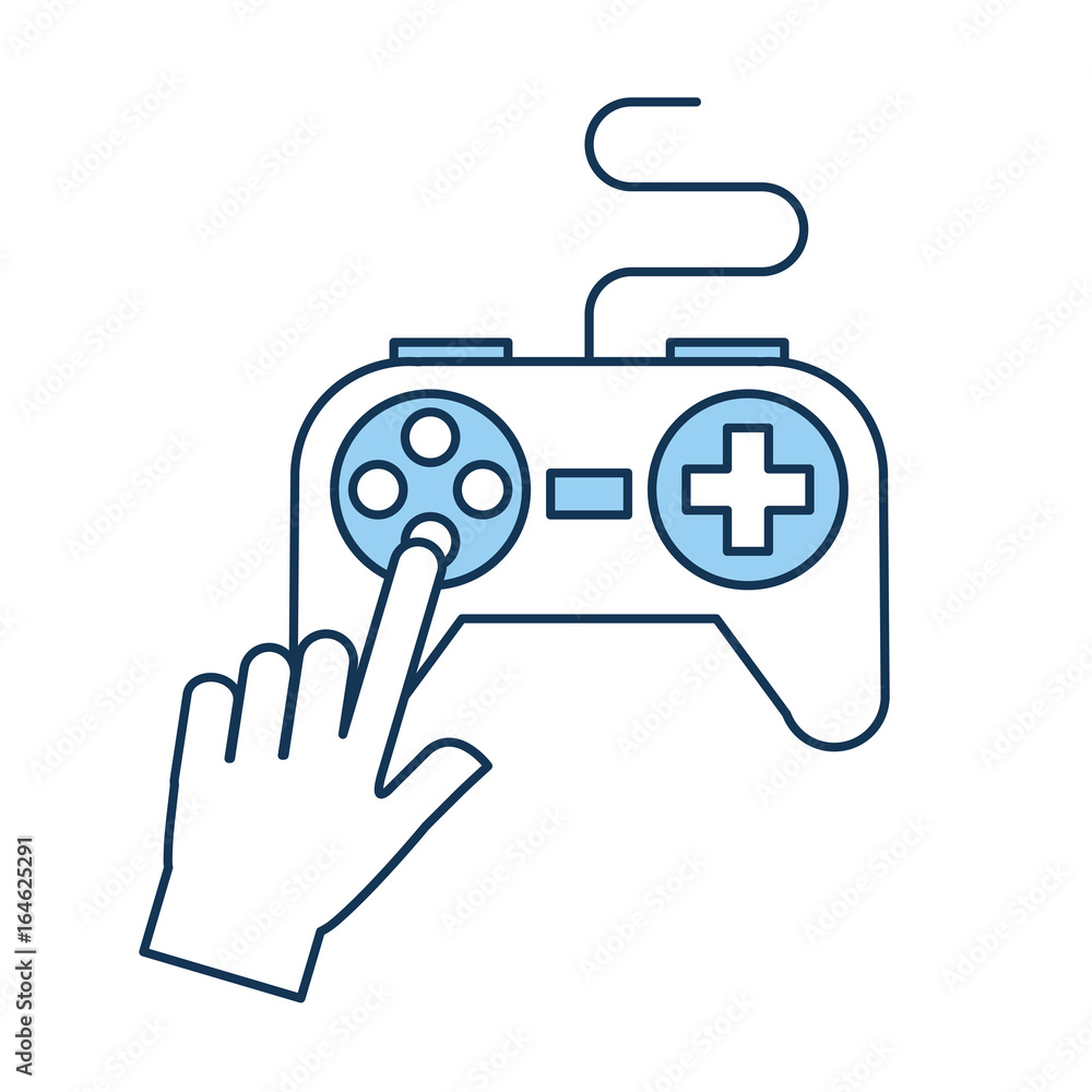 hands with video game control icon vector illustration design hands with video game control icon vector illustration design