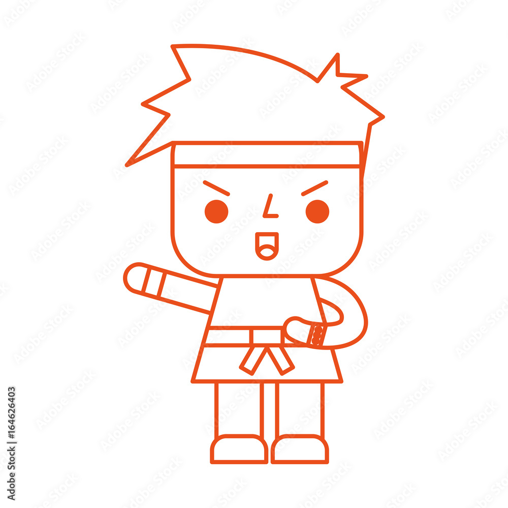 Avatar of a video game warrior vector illustration design Avatar of a video game warrior vector illustration design