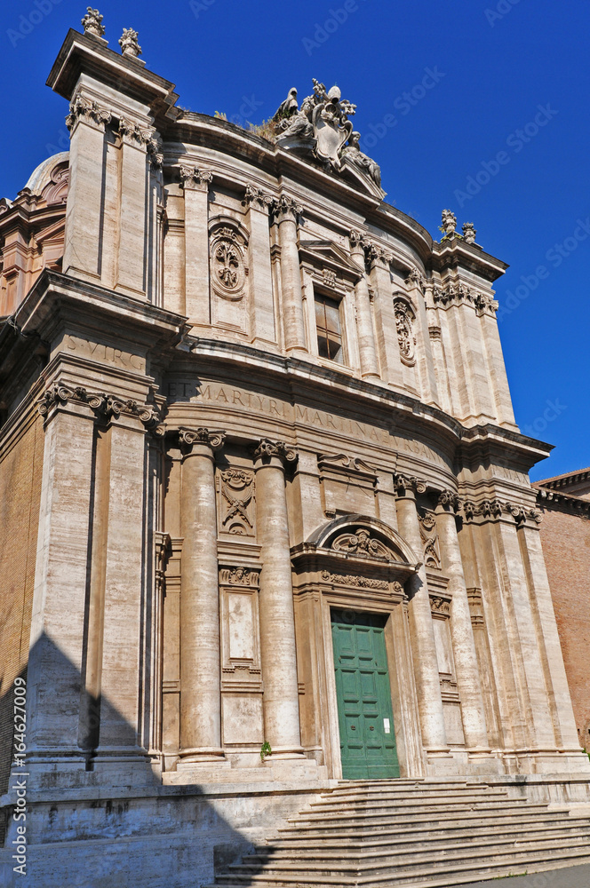 Roma Via dei Fori Imperiali - Chiesa di Santi Luca e Martina