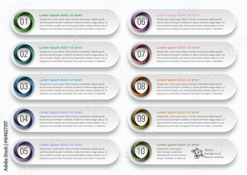 Infographics Web Banner & Label Design