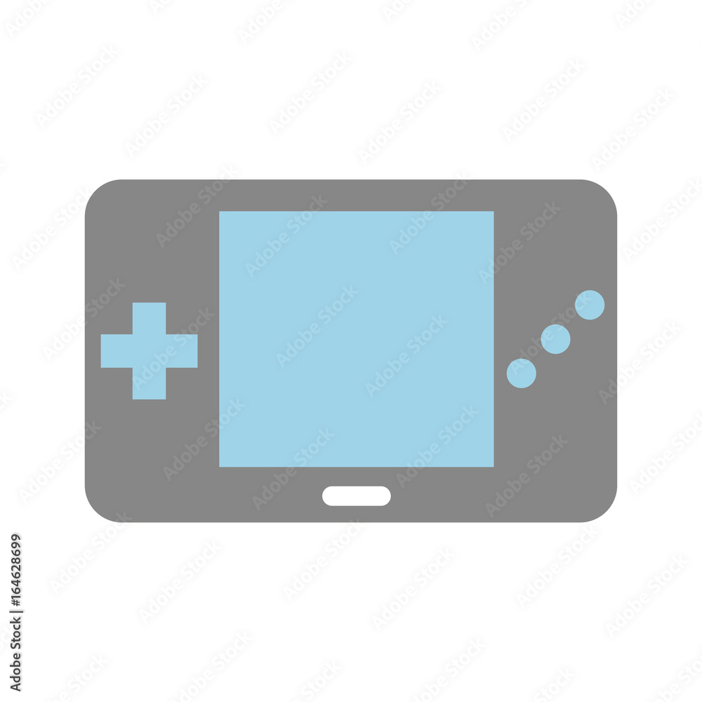 Portable video game console vector illustration design