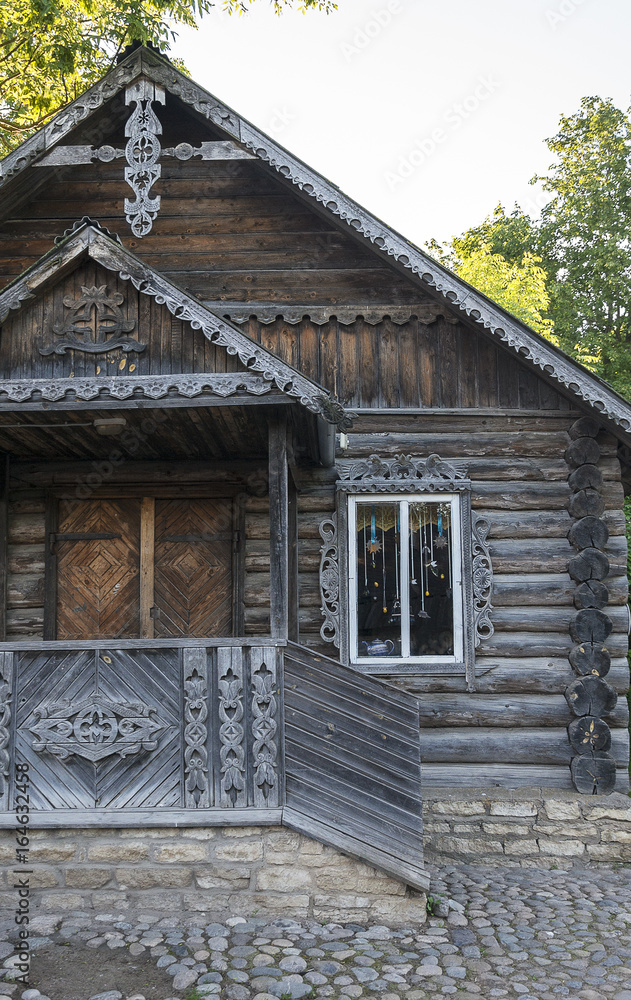 Old Russian house in the village.