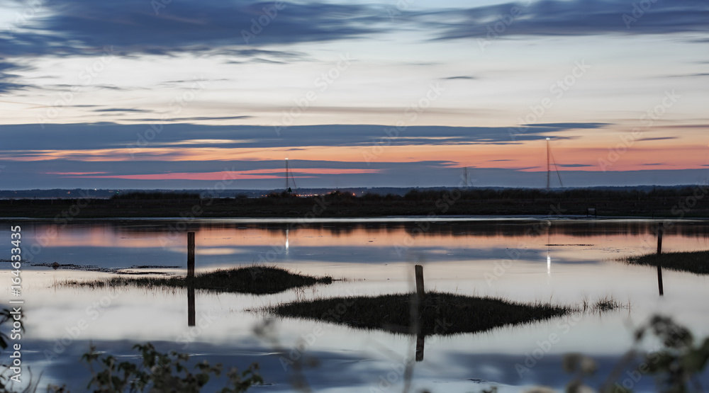 Early nightfall at Yarmouth on the Isle of Wight, UK. Early nightfall at Yarmouth on the Isle of Wight, UK.