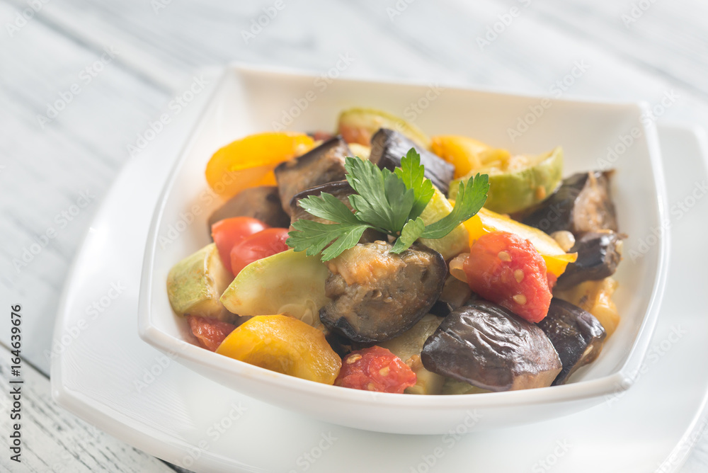 Bowl of ratatouille Bowl of ratatouille