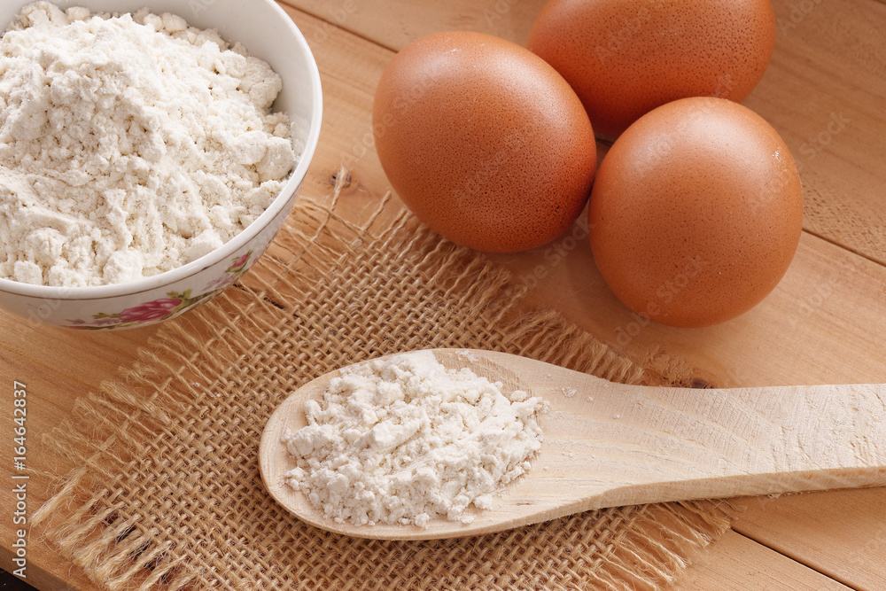 Eggs with flour Eggs with flour