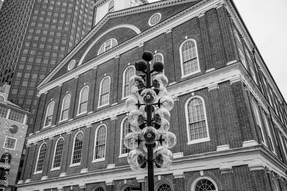Faneuil Hall in Boston Old Town