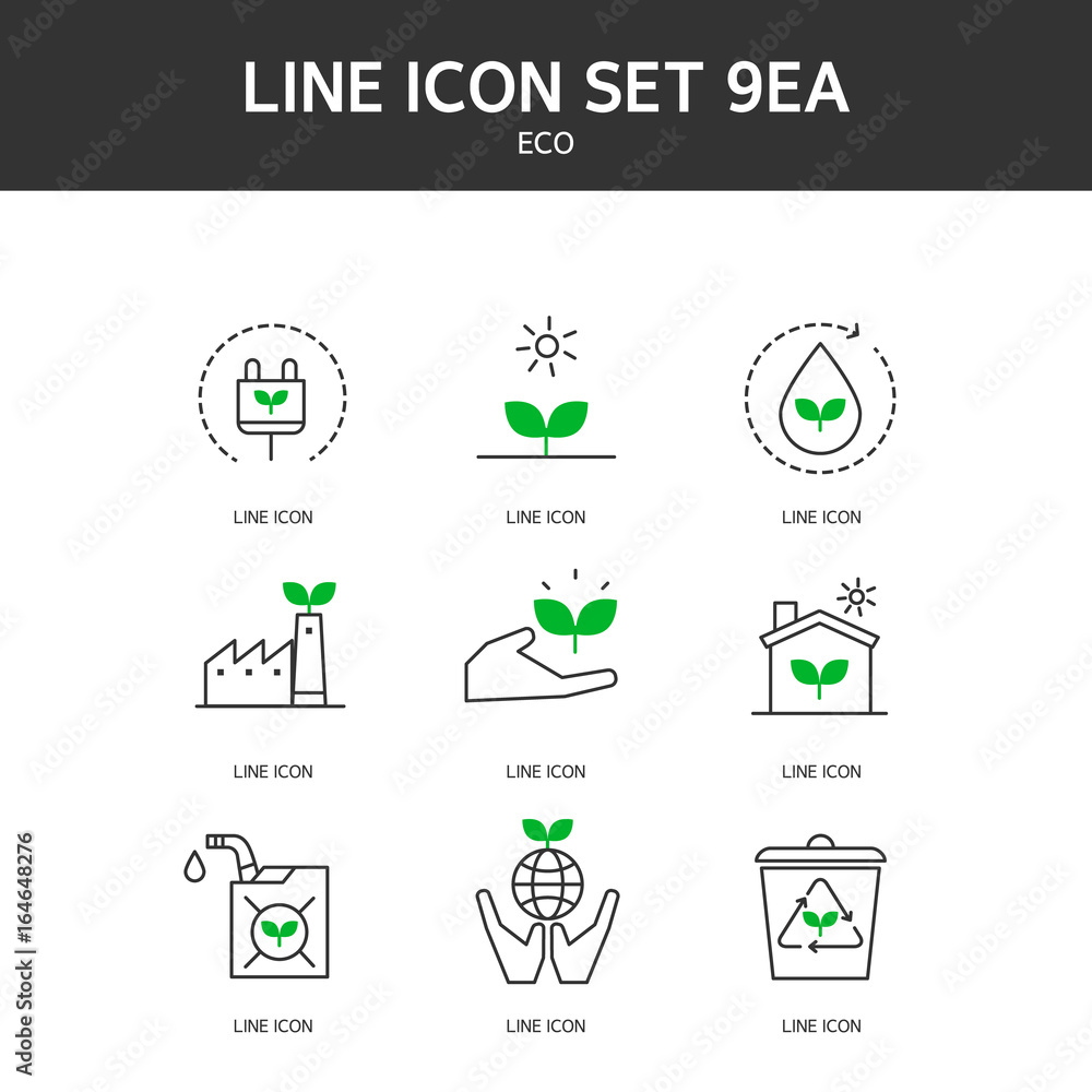 Eco line Icon