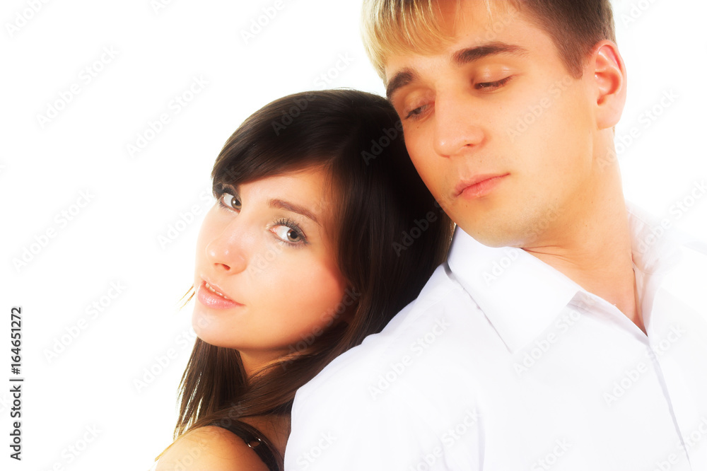 Young beautiful caucasian heterosexual couple Young beautiful caucasian heterosexual couple