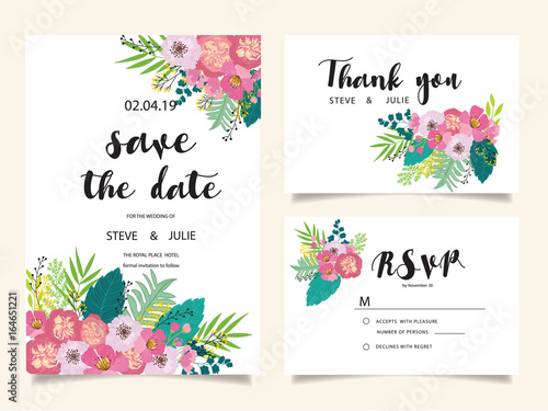 wedding template and elements photo