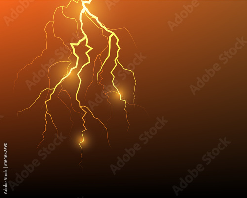 vector lightning flash strike background