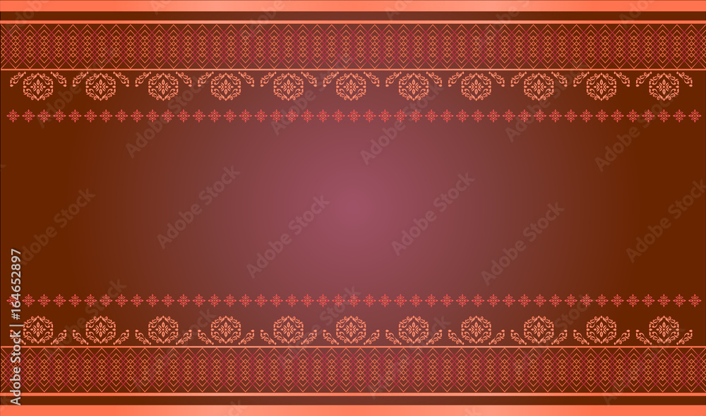 Thai art pattern vector, Asian Background Thai art pattern vector, Asian Background