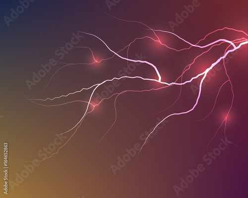 vector lightning flash stri...