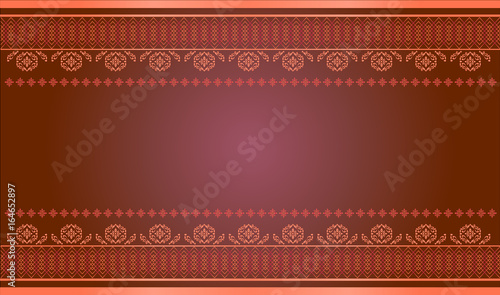 Photography Thai art pattern vector, Asian Background