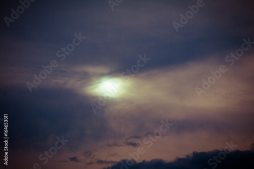 Sunset sky with cloud cover © n_u_t