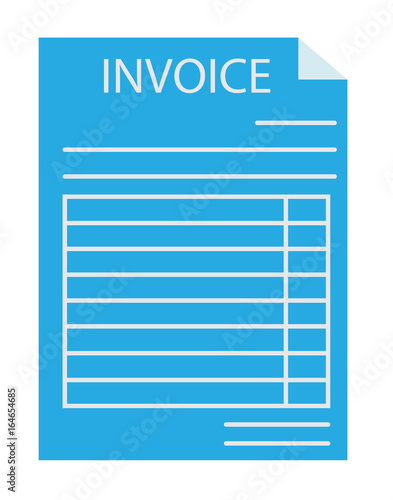 invoice icon on white background. invoice sign. flat style design. © theerakit