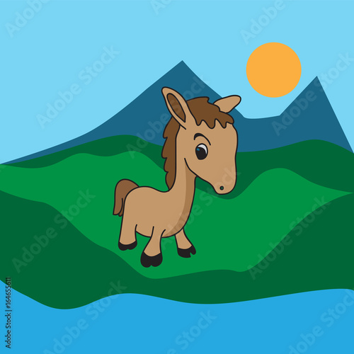 horse cartoon design