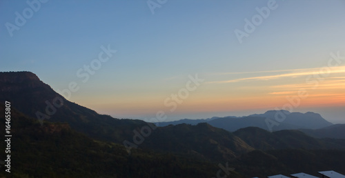 morning sun on Khao Kho Thailand