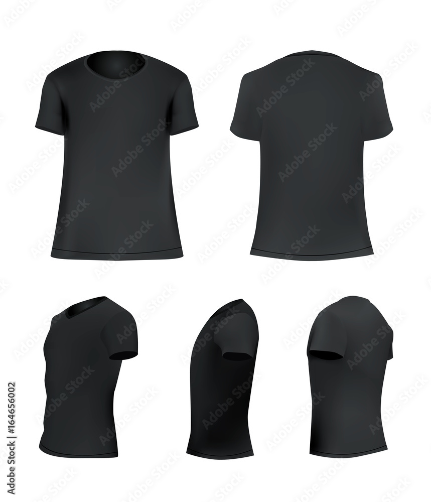 plain black t shirt layout