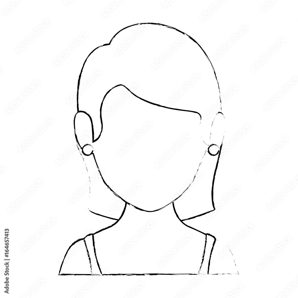isolated women face icon vector illustration graphic design
