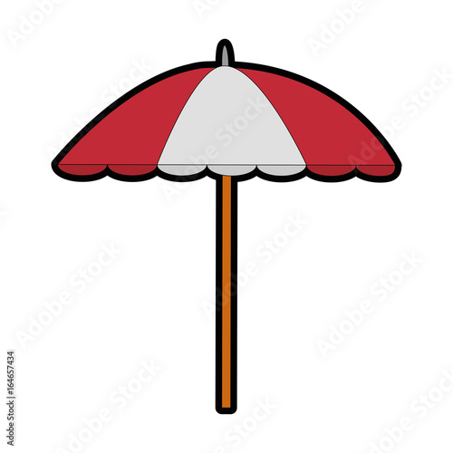 isolated beach umbrella icon vector illustration graphic design
