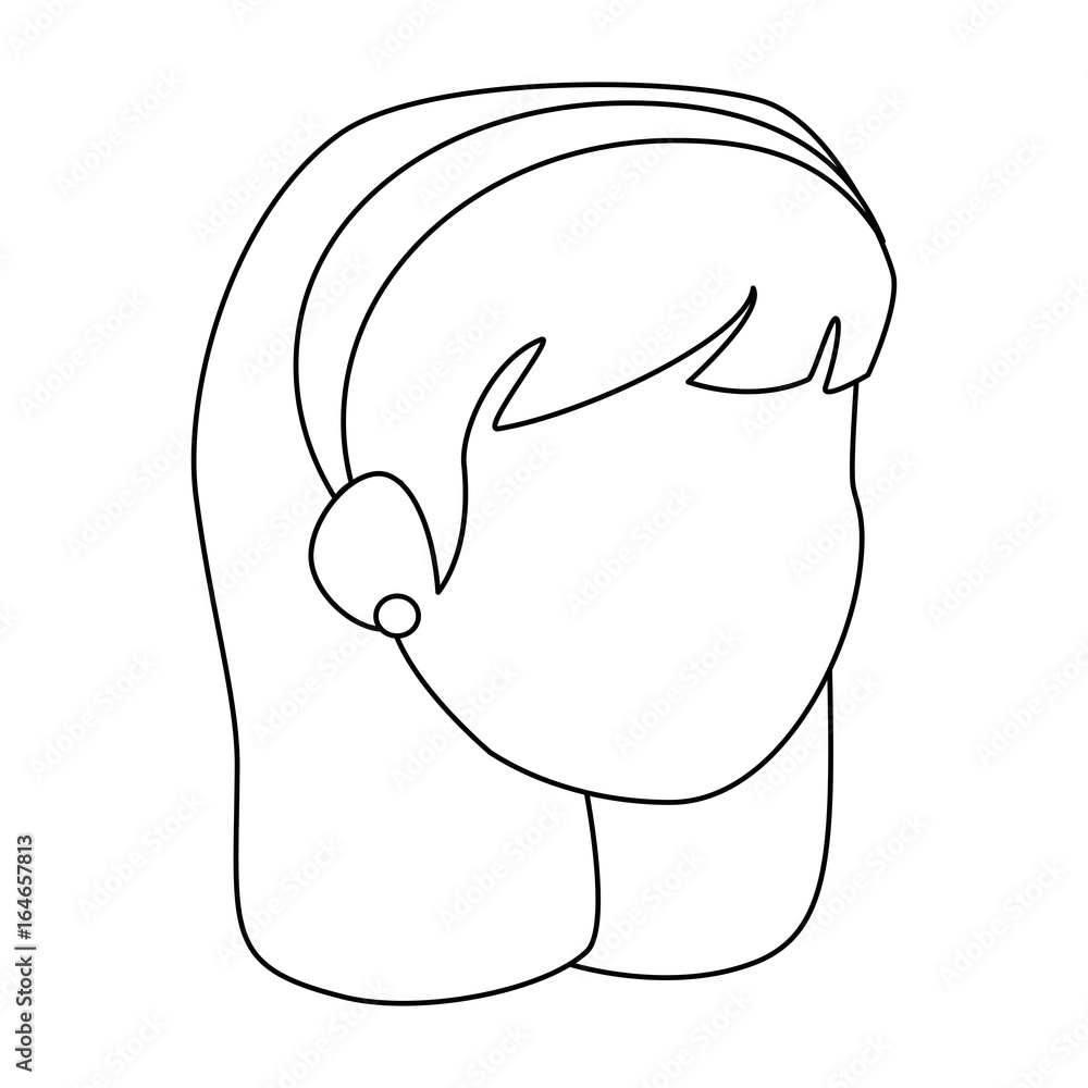 isolated cute wife face icon vector illustration graphic design isolated cute wife face icon vector illustration graphic design