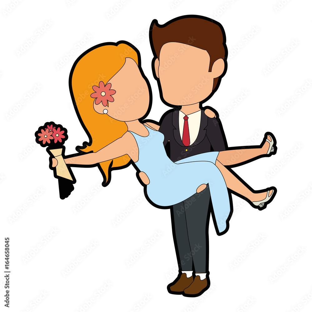 isolated cute newlywed couple icon vector illustration graphic design isolated cute newlywed couple icon vector illustration graphic design