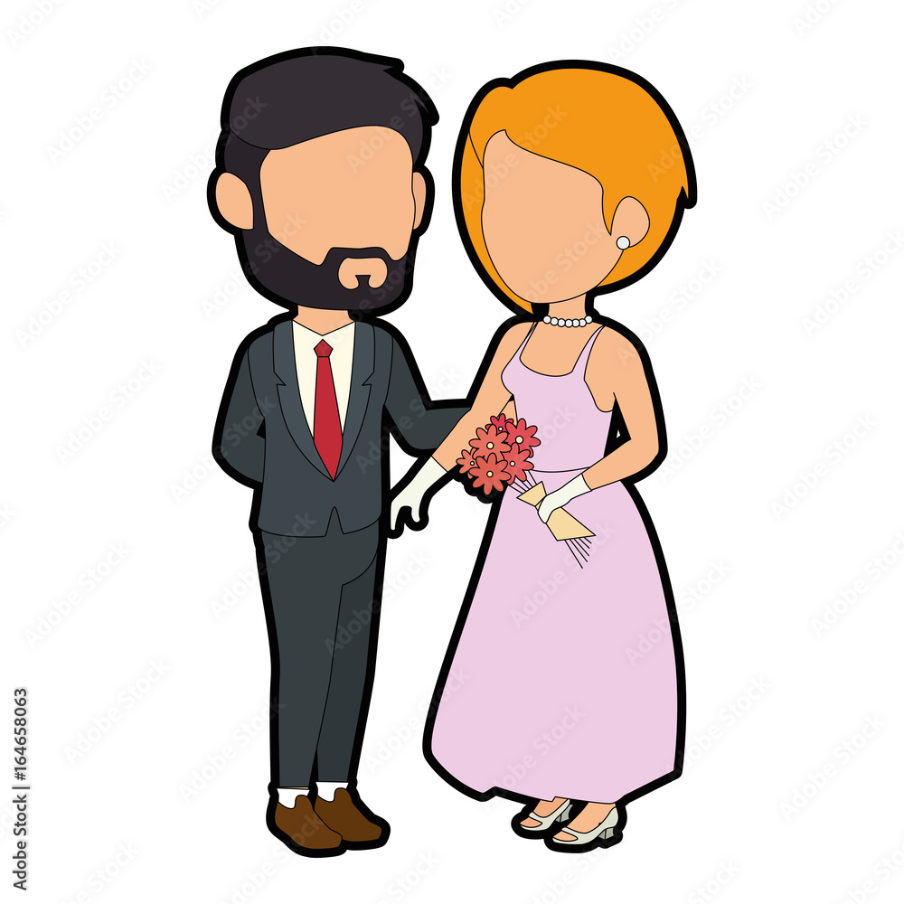 isolated cute newlywed couple icon vector illustration graphic design isolated cute newlywed couple icon vector illustration graphic design