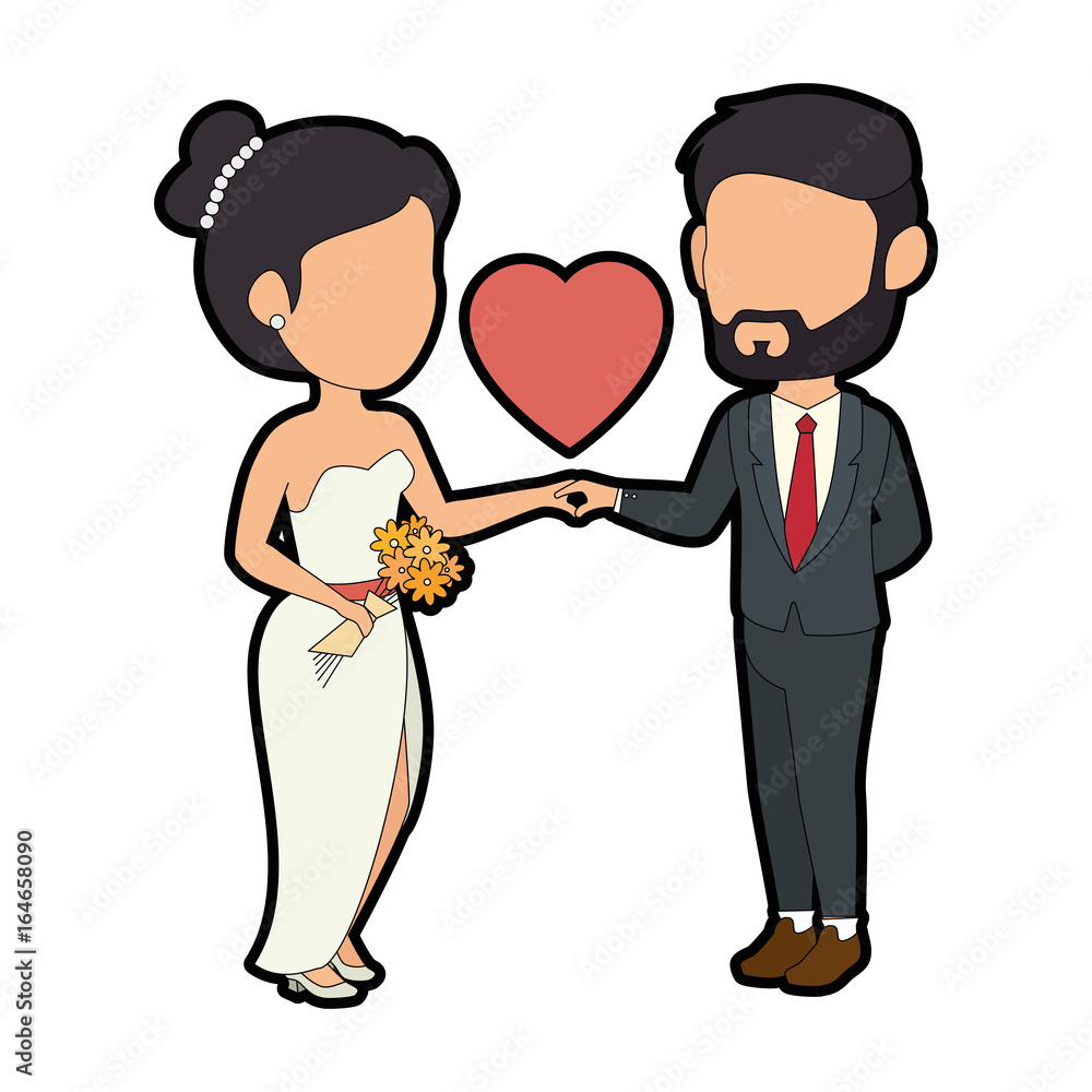isolated cute newlywed couple icon vector illustration graphic design isolated cute newlywed couple icon vector illustration graphic design