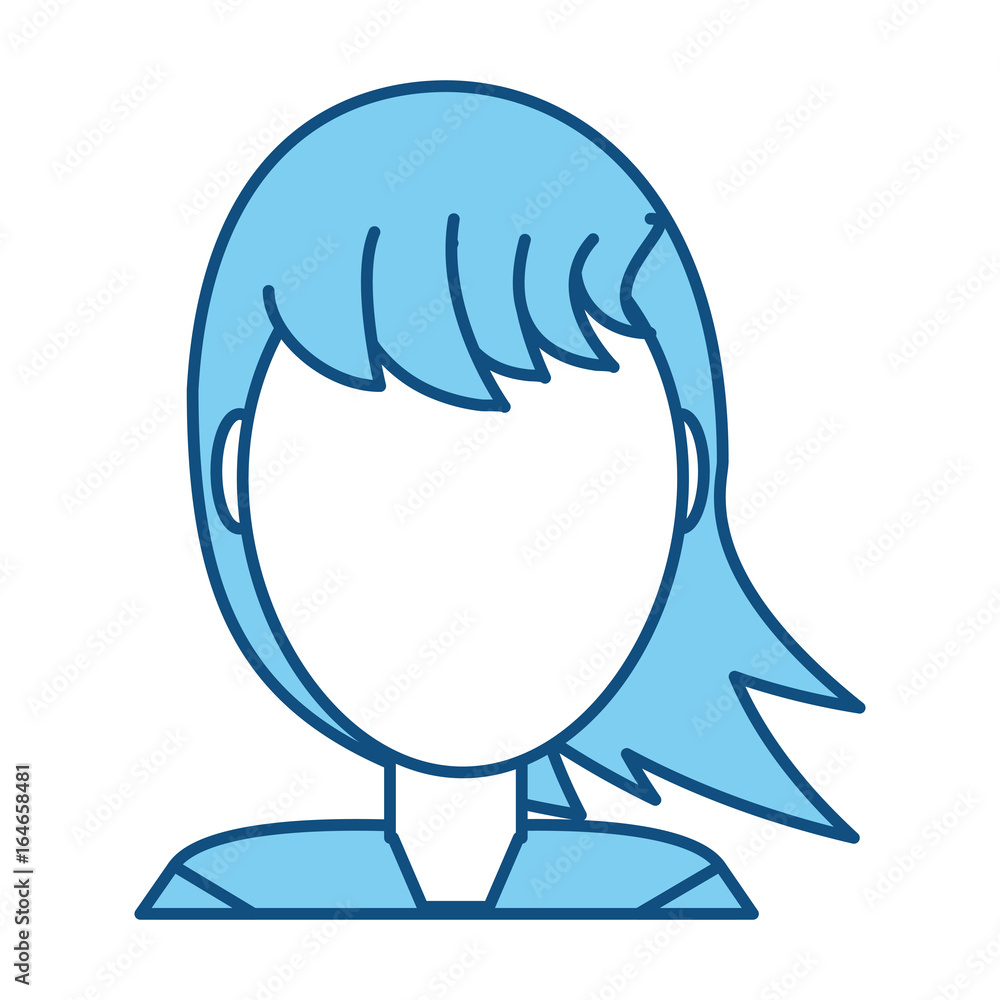 Fototapeta premium Woman faceless avatar