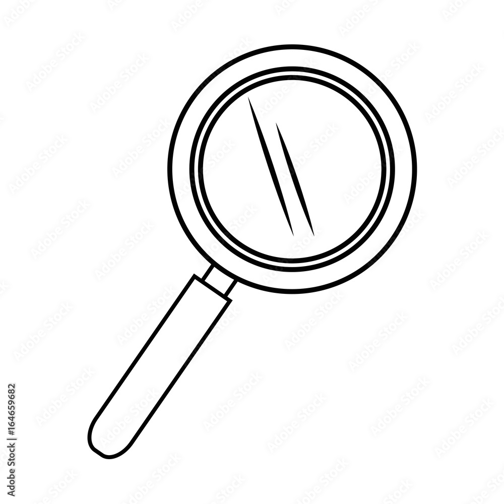 magnifying glass icon over white background vector illustration magnifying glass icon over white background vector illustration