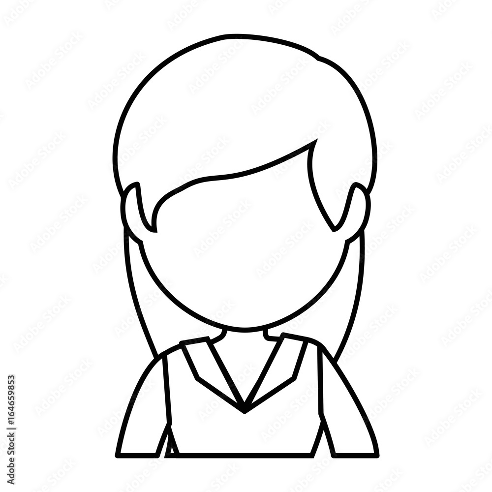 isolated cute businesswoman icon vector illustration graphic design