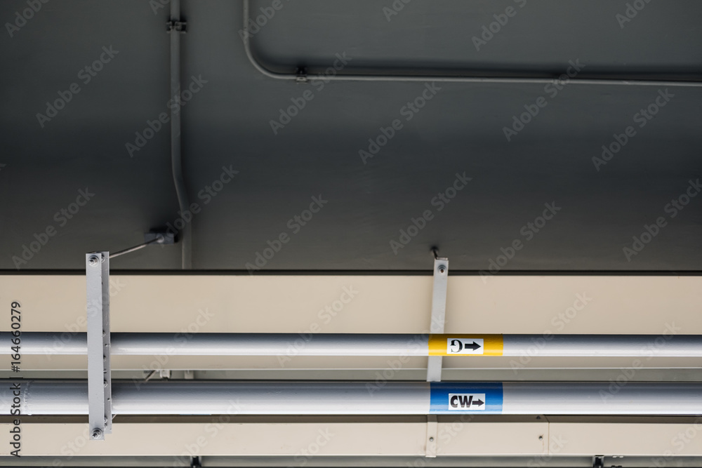 Obraz premium Ventilation system on ceiling 