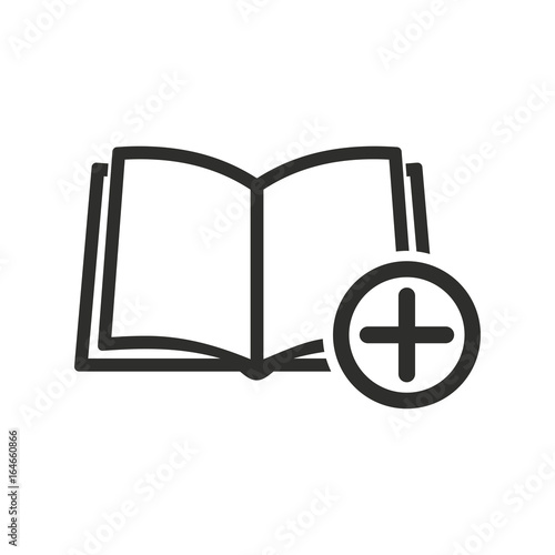 Add book vector icon.