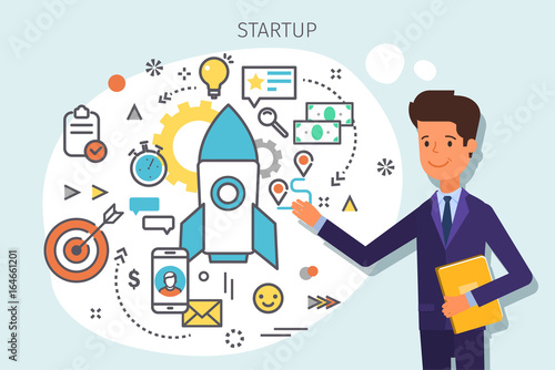 Concept of startup.