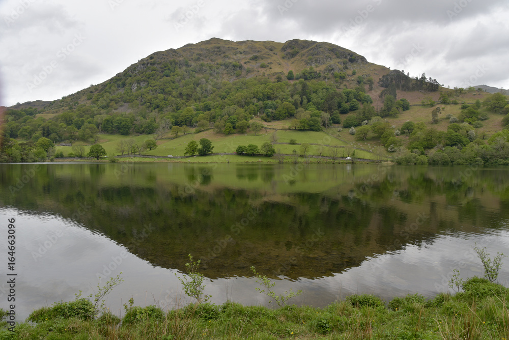 Nab Scar reflected in Rydalwater, English Lake District
