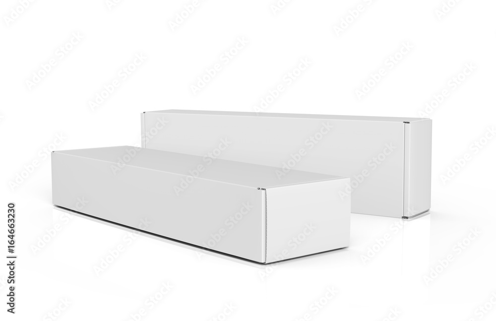 Blank paper box mock up Blank paper box mock up