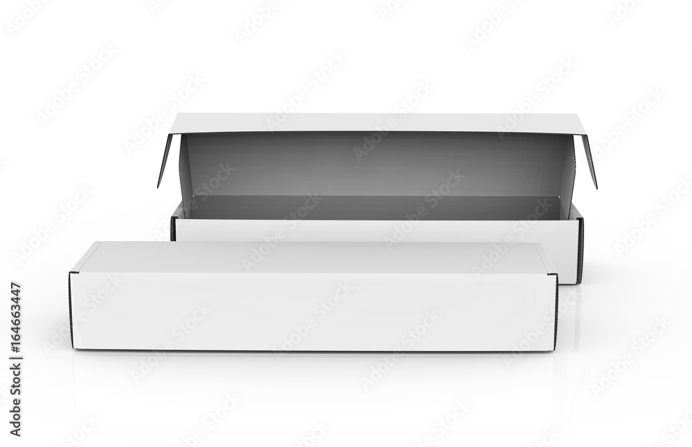 Blank paper box mock up Blank paper box mock up